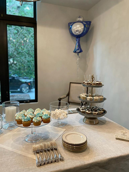Cupcakes eventos Decoración - azul